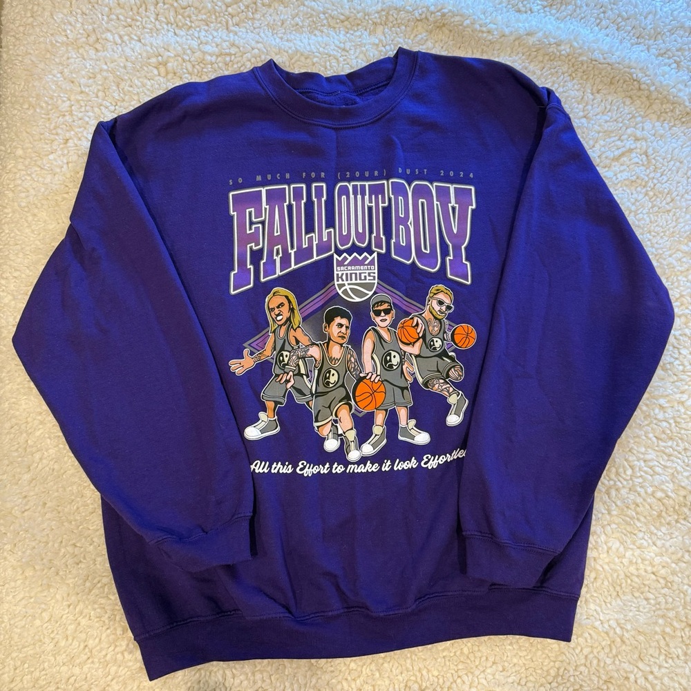 Unisex Purple Fall Out Boy x Sacramento Kings So Much For (2our) Dust Pullover